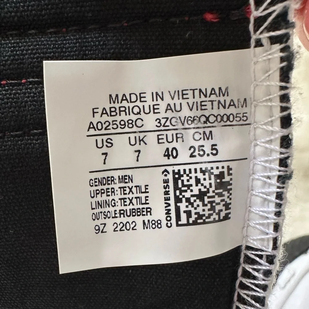 Converse UNT1TL3D Higt Translucent Barcode Sneakers  Men’s 7 / Women’s 9. - Picture 7 of 10